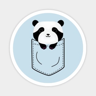 Panda in pocket Magnet